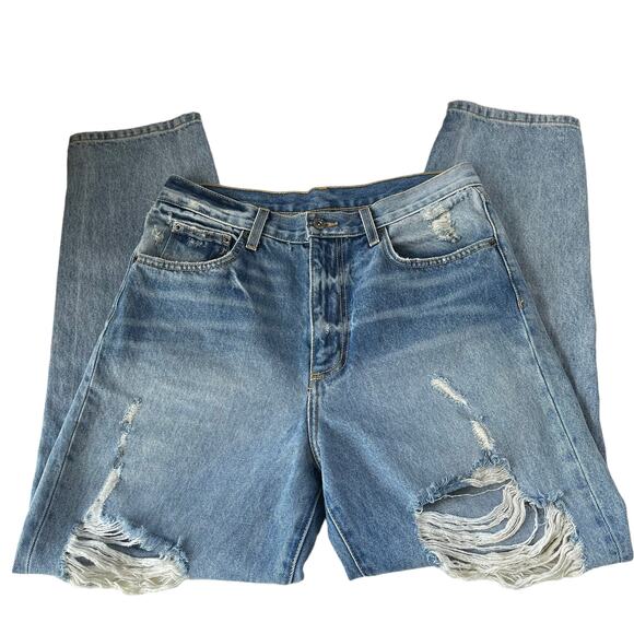 Carmar Distressed Boyfriend Womens Jeans Size 29 D462287 Los Angeles High Rise - Picture 2 of 13